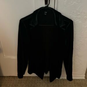 Dark green velvet pant suit jacket